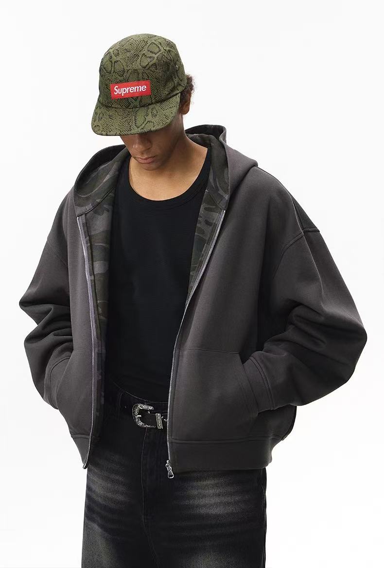 Omirad Reversible Camo Zip-Up Hoodie