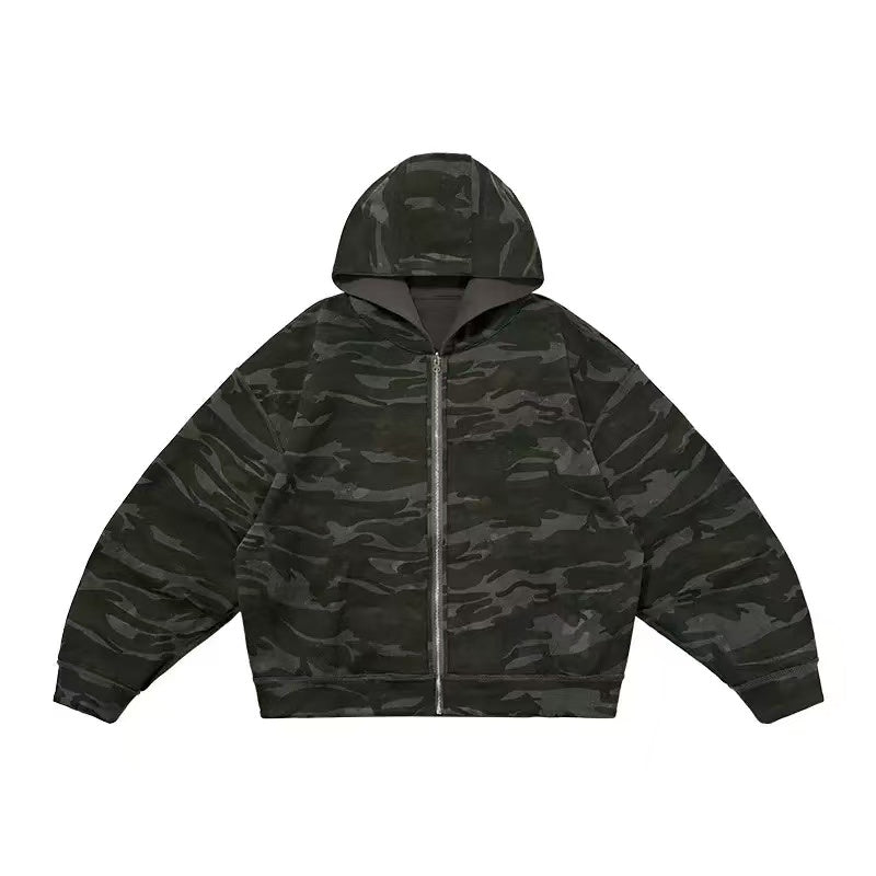 Omirad Reversible Camo Zip-Up Hoodie