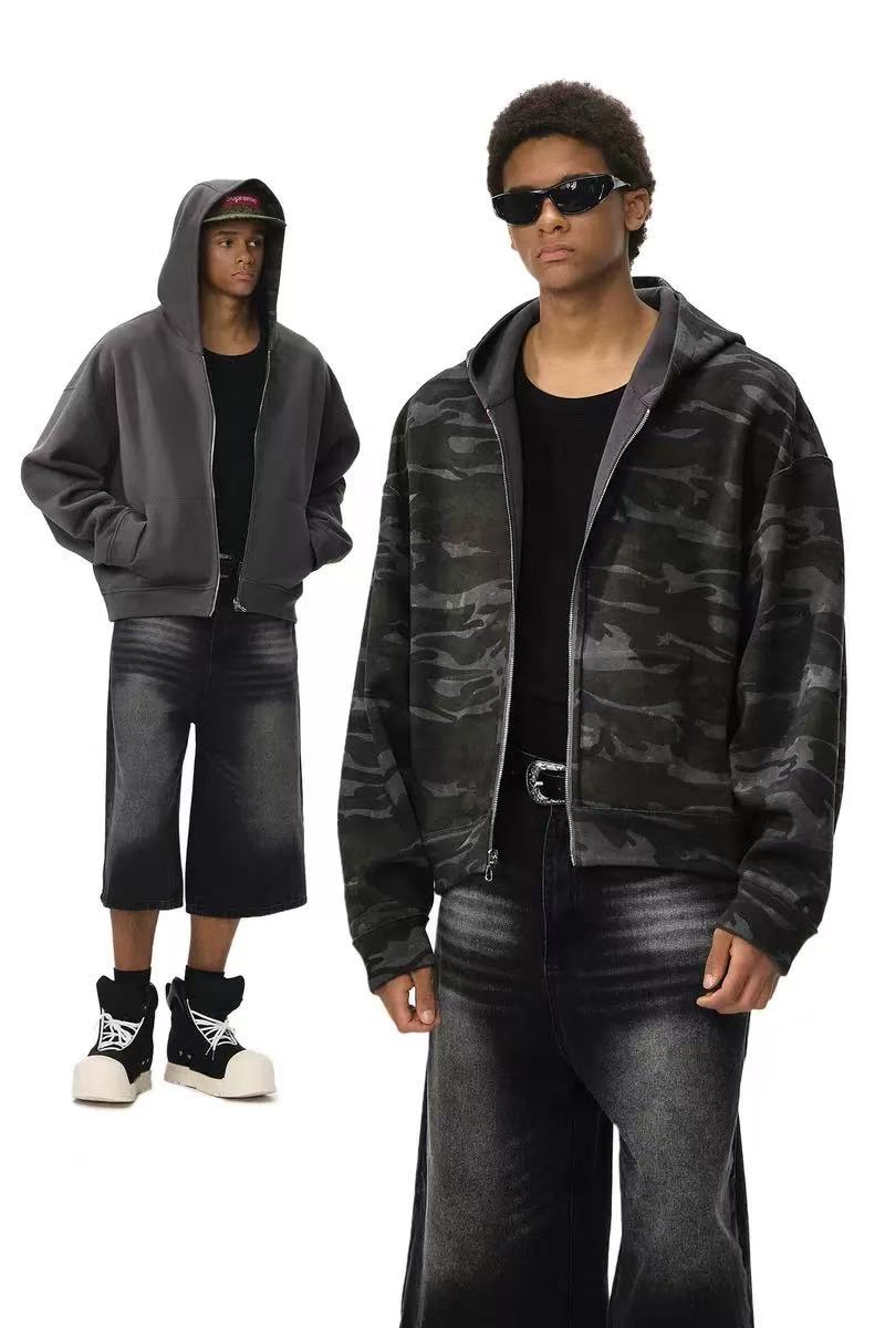 Omirad Reversible Camo Zip-Up Hoodie