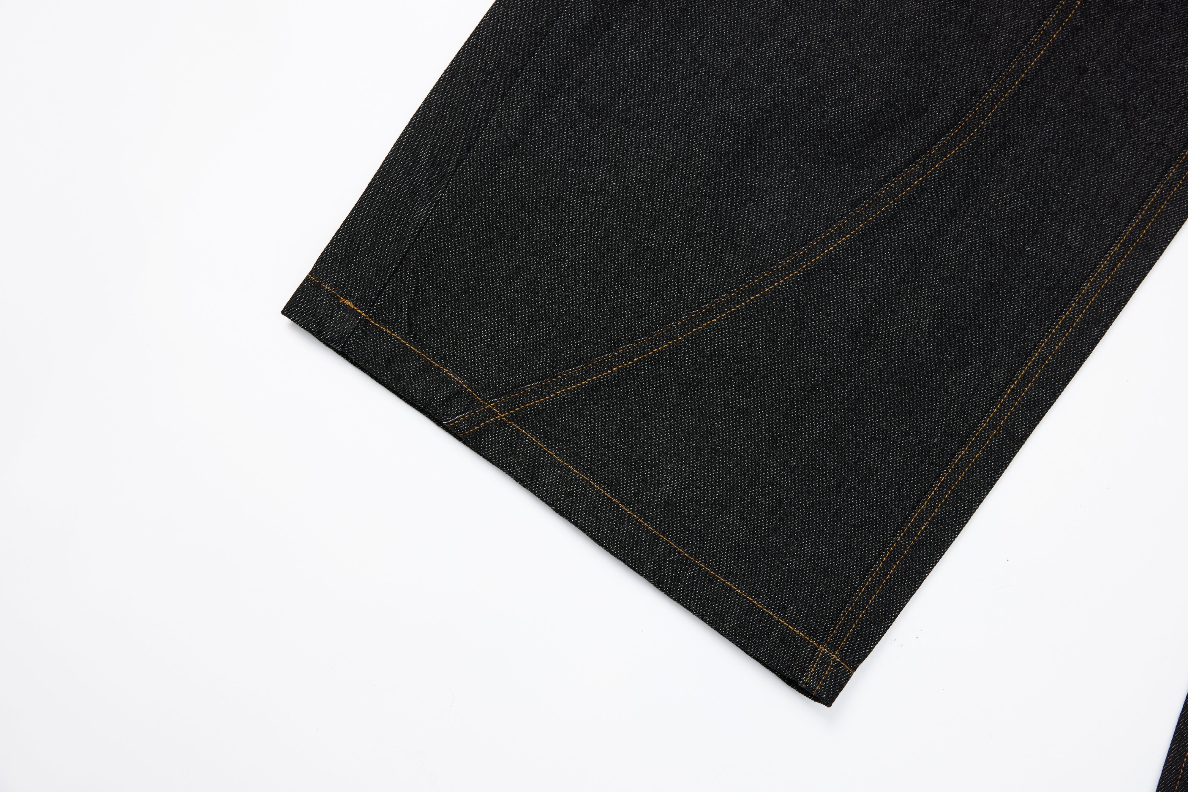 Omirad Rivet Panel Wide-Leg Denim Jeans