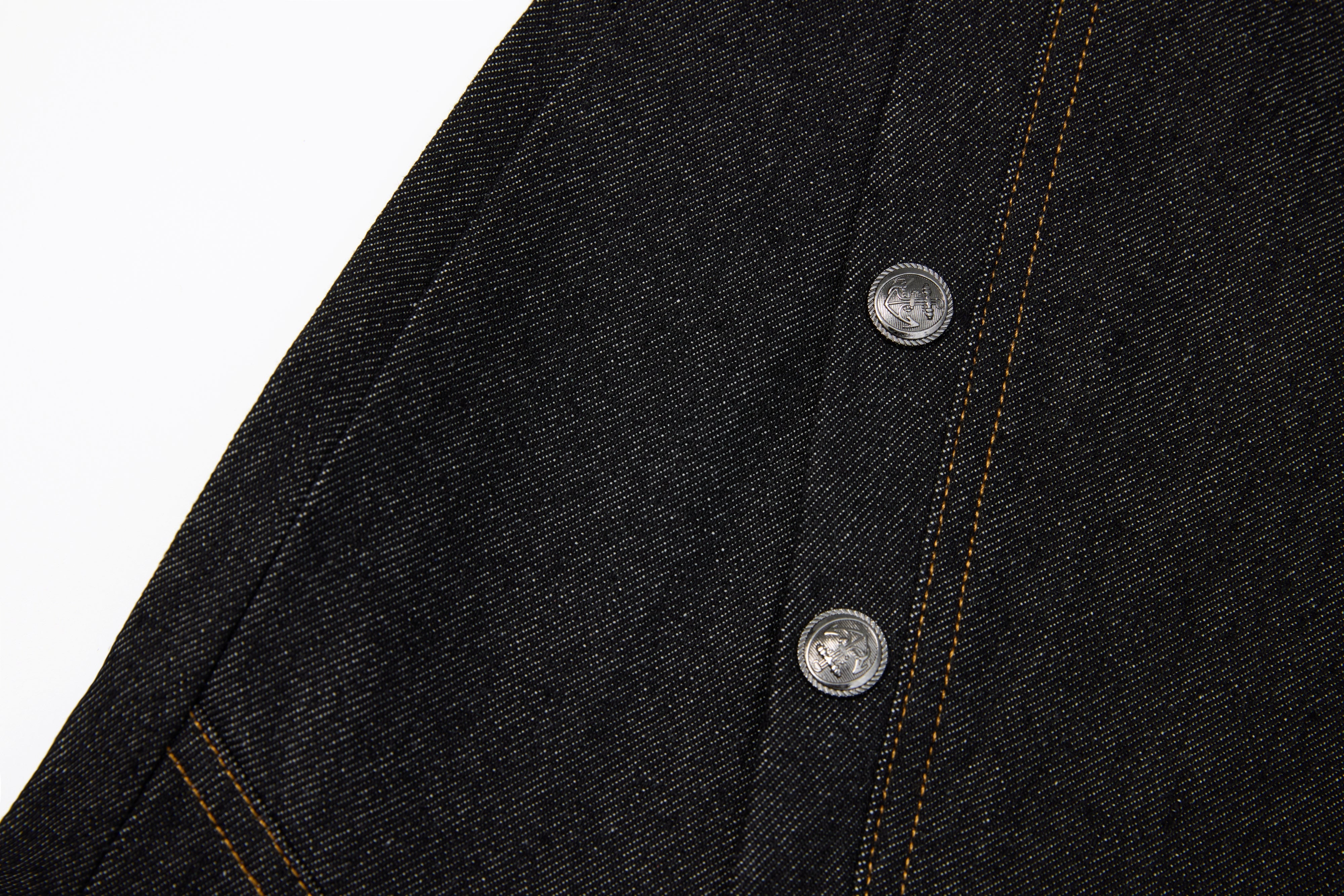 Omirad Rivet Panel Wide-Leg Denim Jeans