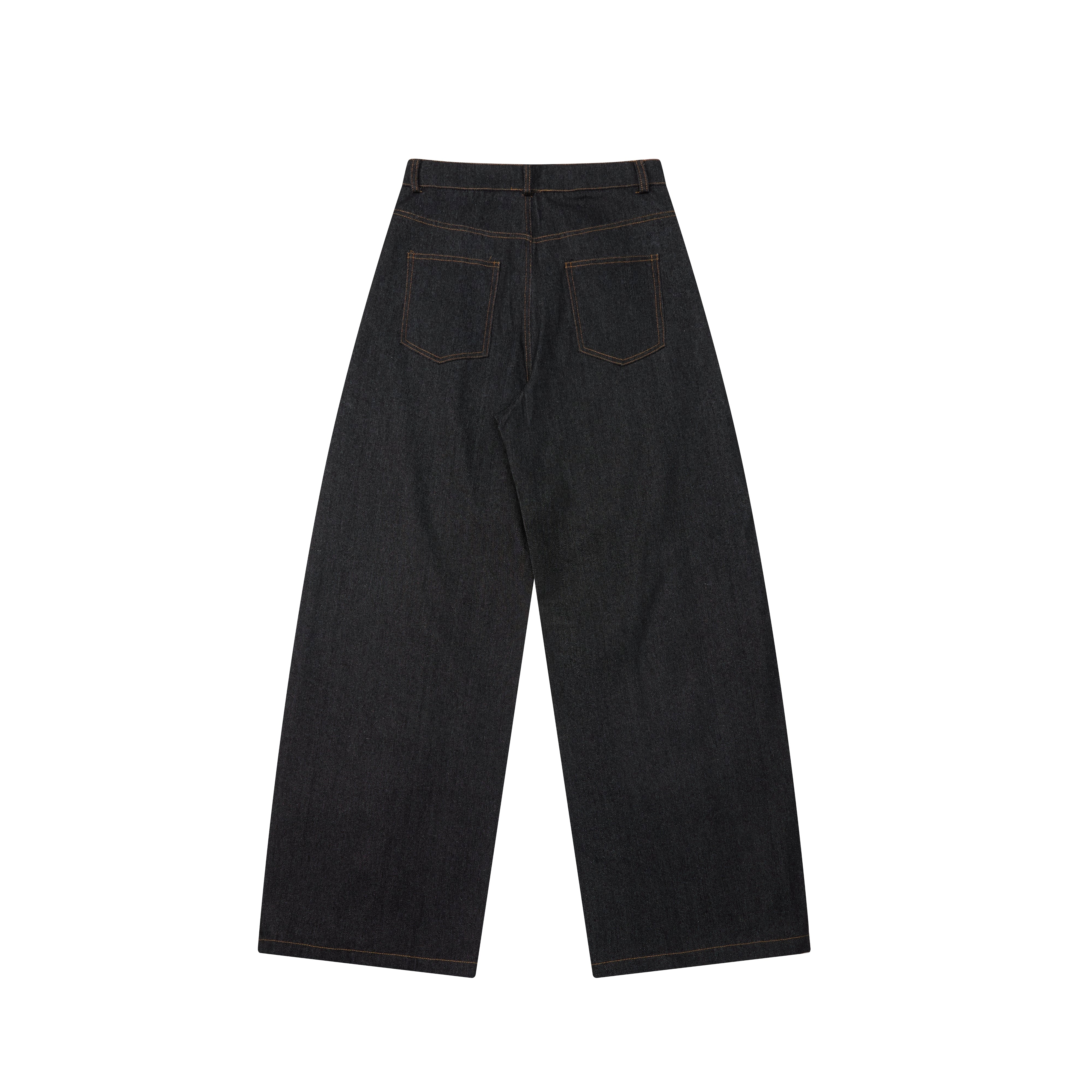 Omirad Rivet Panel Wide-Leg Denim Jeans