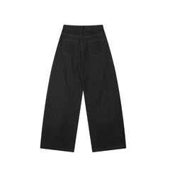 Omirad Rivet Panel Wide-Leg Denim Jeans