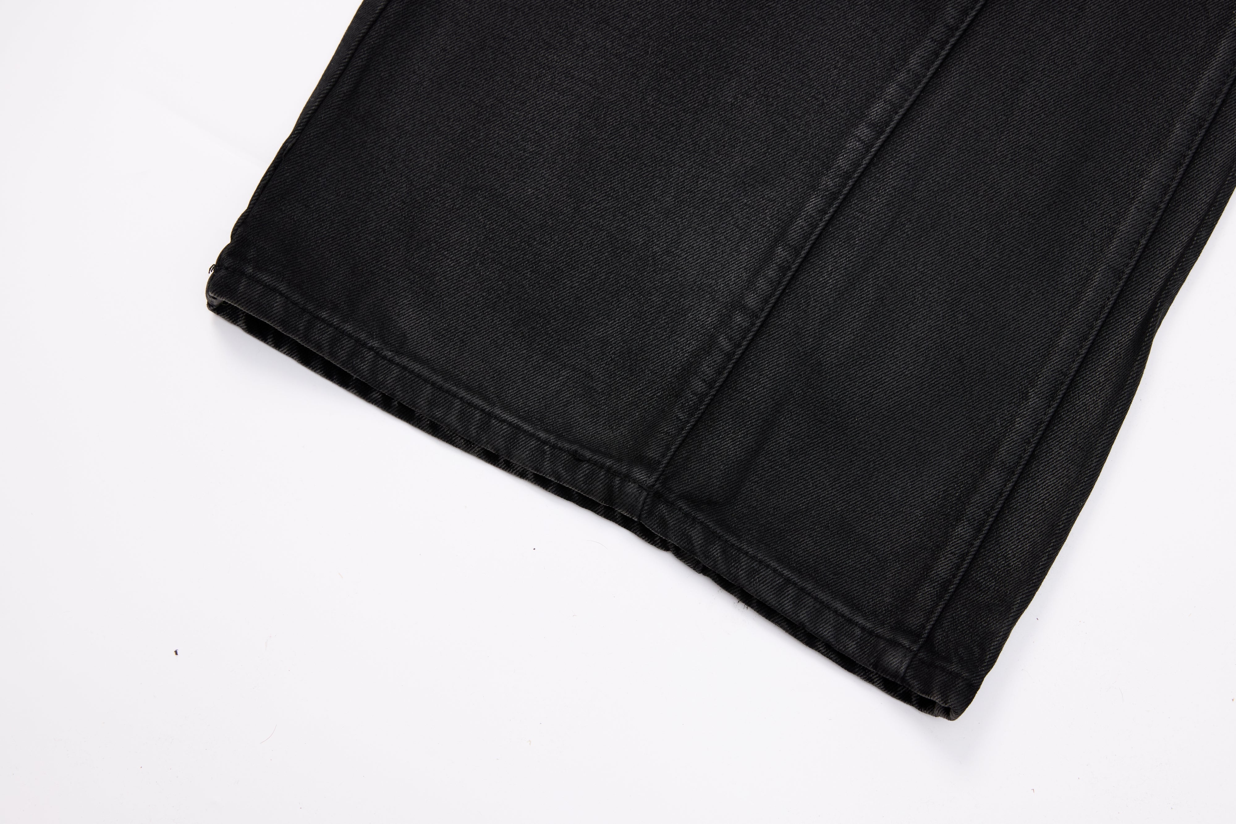 Omirad Double-Waist Washed Wide-Leg Jeans