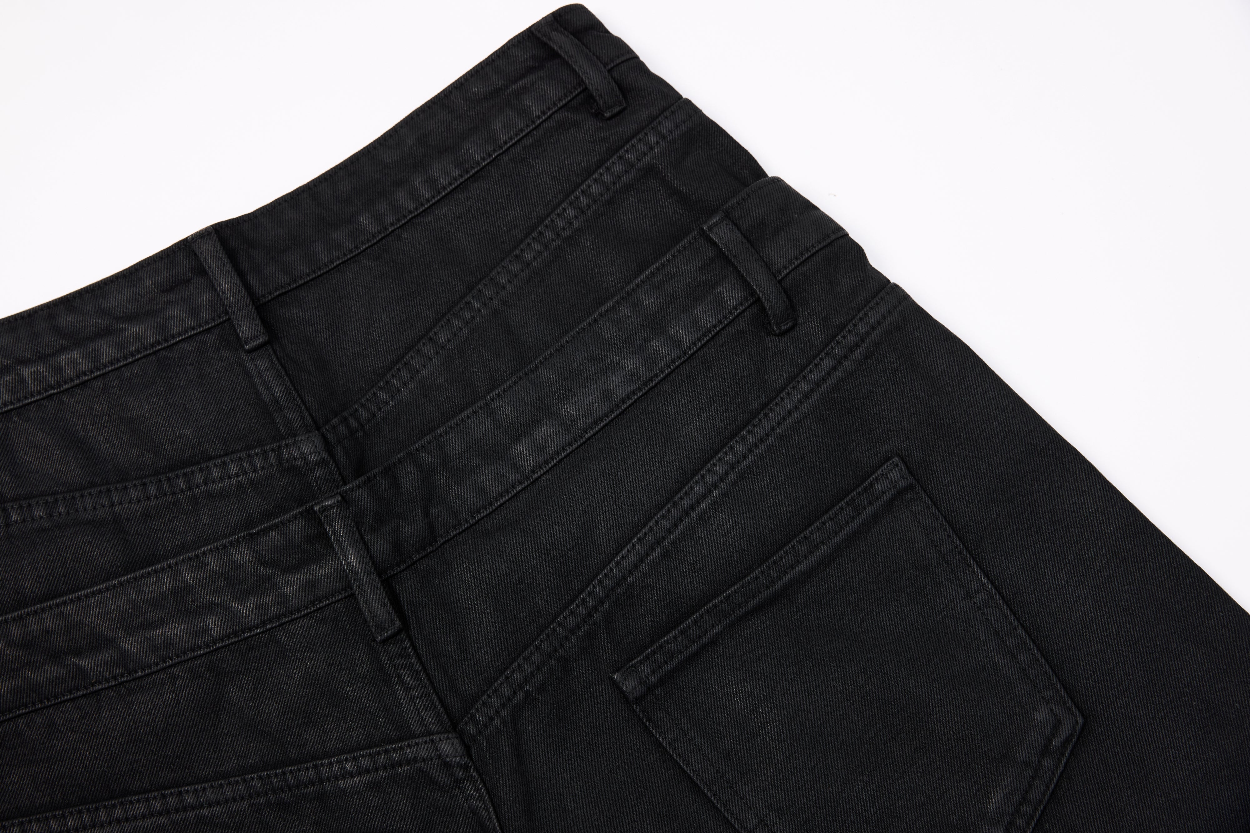Omirad Double-Waist Washed Wide-Leg Jeans