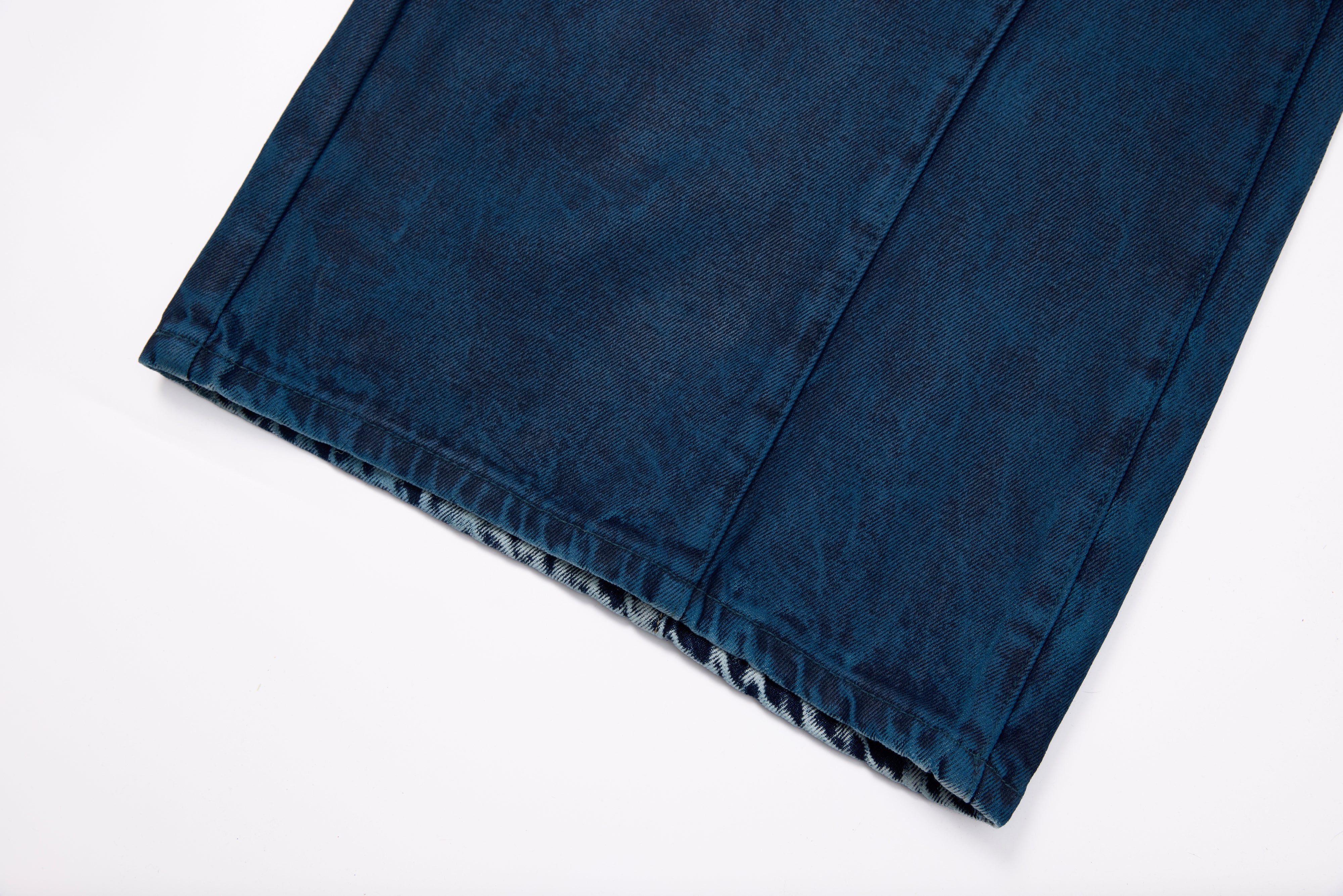 Omirad Double-Waist Washed Wide-Leg Jeans