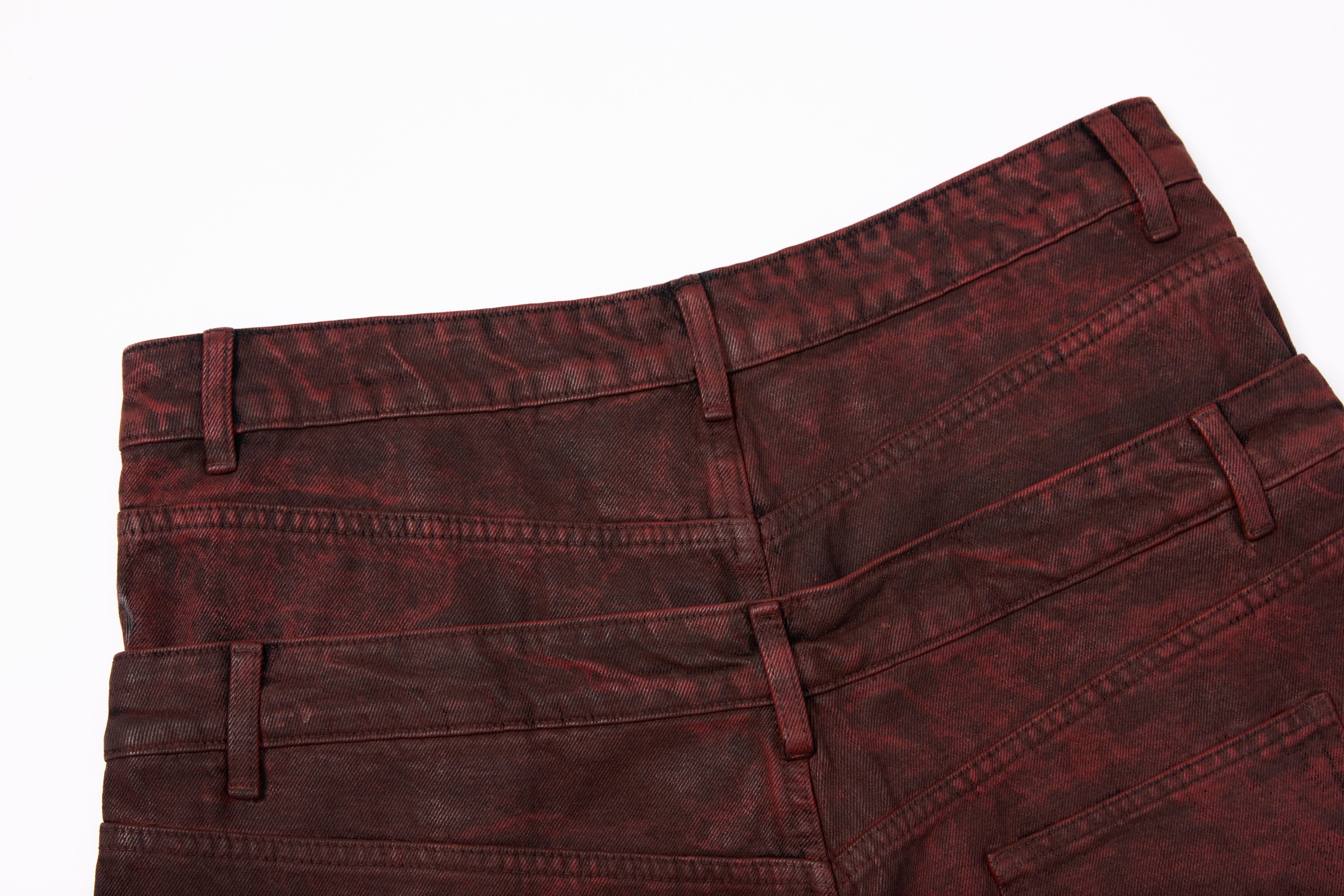 Omirad Double-Waist Washed Wide-Leg Jeans