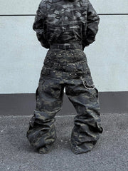 Omirad Camo Wide-Leg Cargo Pants