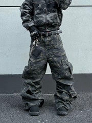 Omirad Camo Wide-Leg Cargo Pants