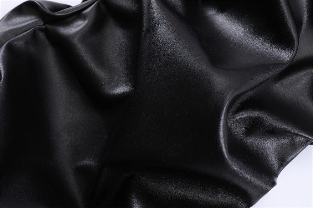 Omirad Ruched Faux Leather Pants