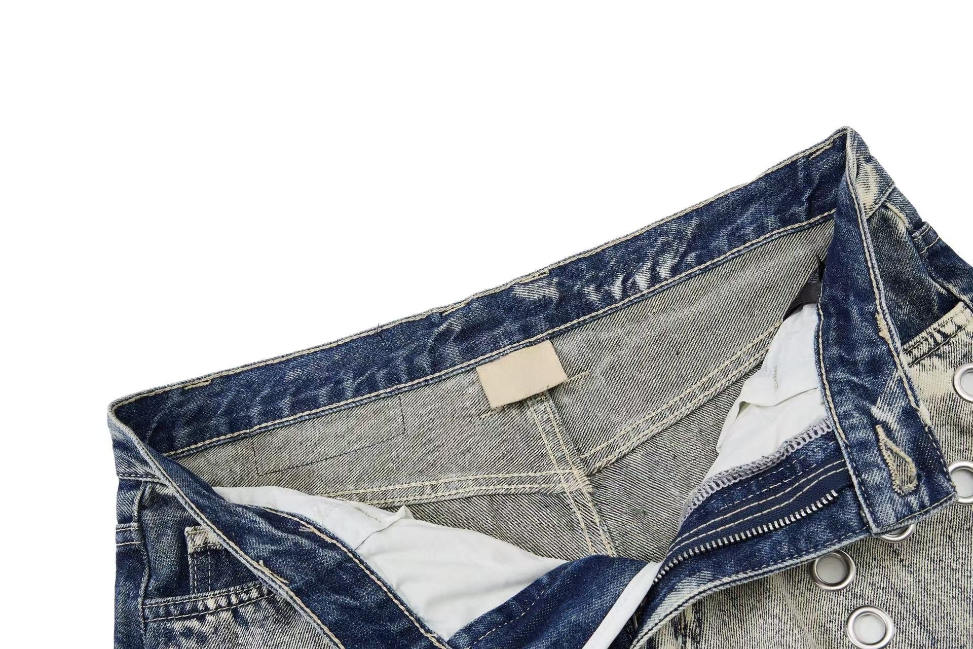 Omirad “Grommet Washed Balloon Jeans