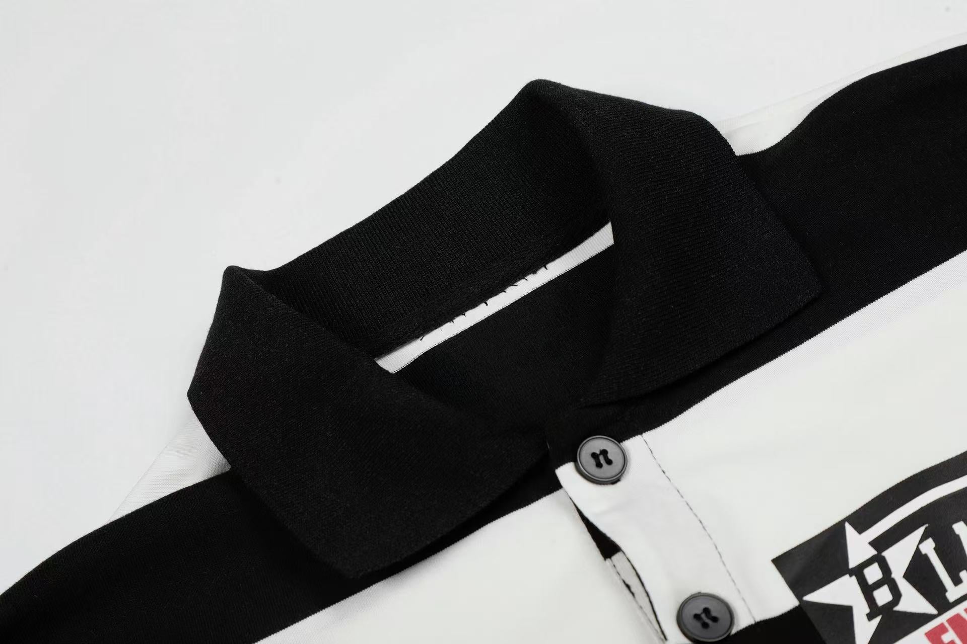 Omirad “Rugby Stripe Graphic Polo”