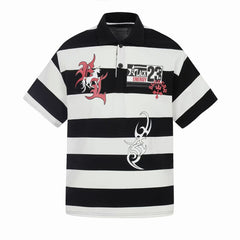 Omirad “Rugby Stripe Graphic Polo”