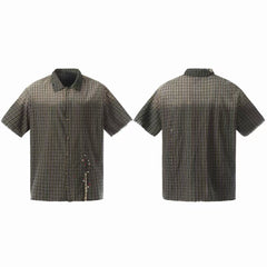 Omirad “Gradient Check Distressed Shirt”
