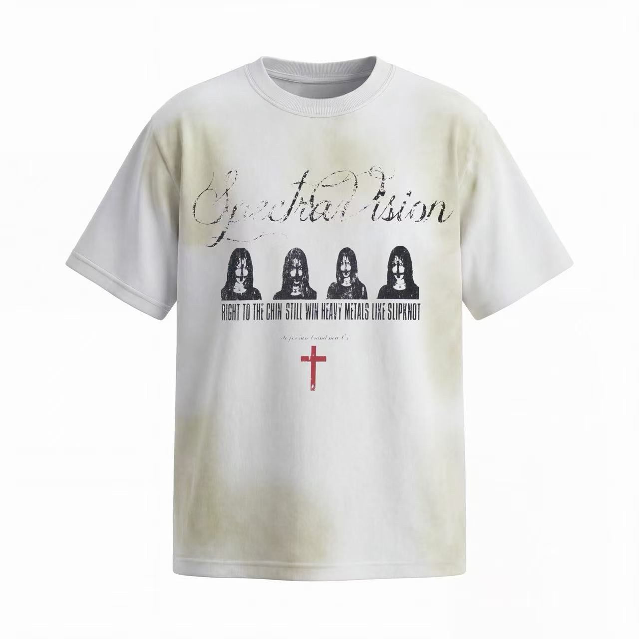 Omirad “Spectra Vision Distressed Graphic Tee”
