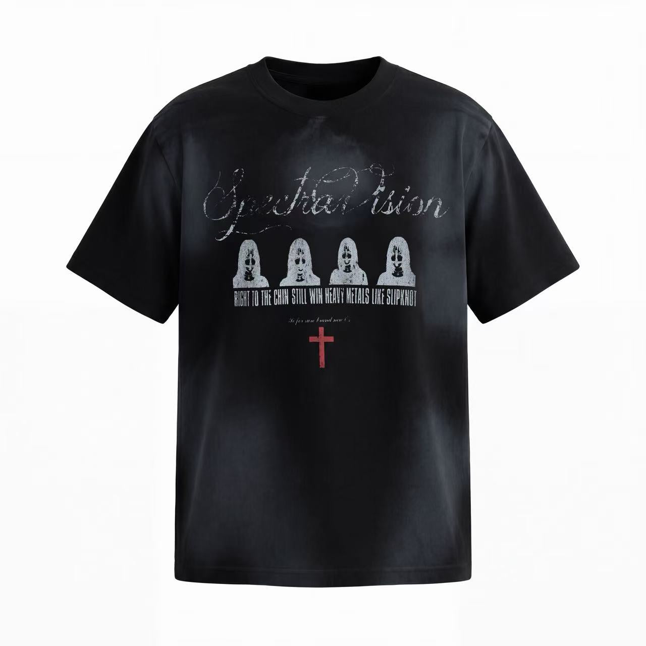 Omirad “Spectra Vision Distressed Graphic Tee”