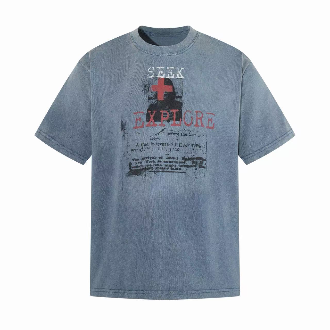 Omirad “Seek & Explore Washed Graphic Tee”
