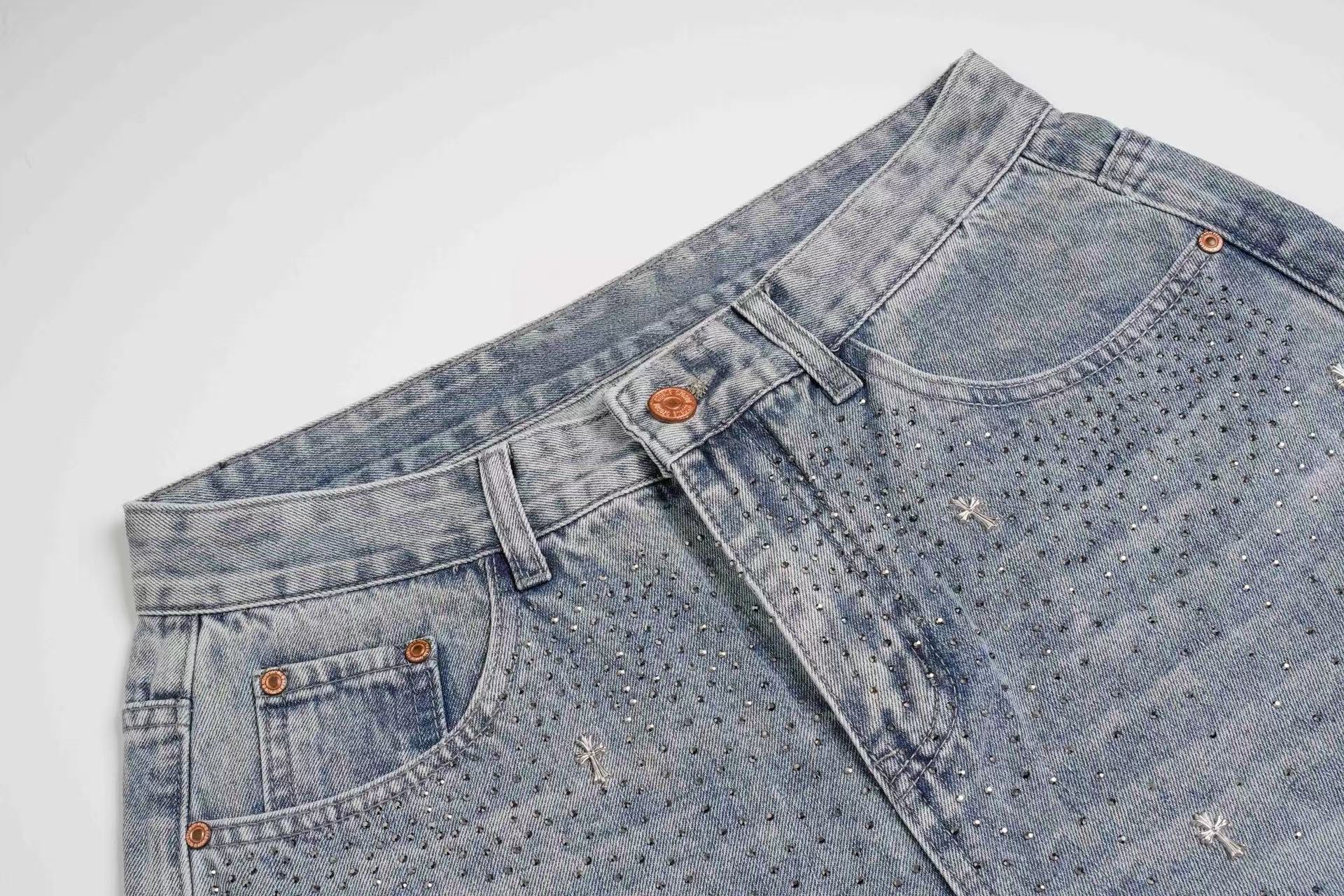 Omirad “Stardust Washed Wide-Leg Jeans”