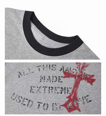 Omirad “Vintage Cross Graphic Ringer Tee”