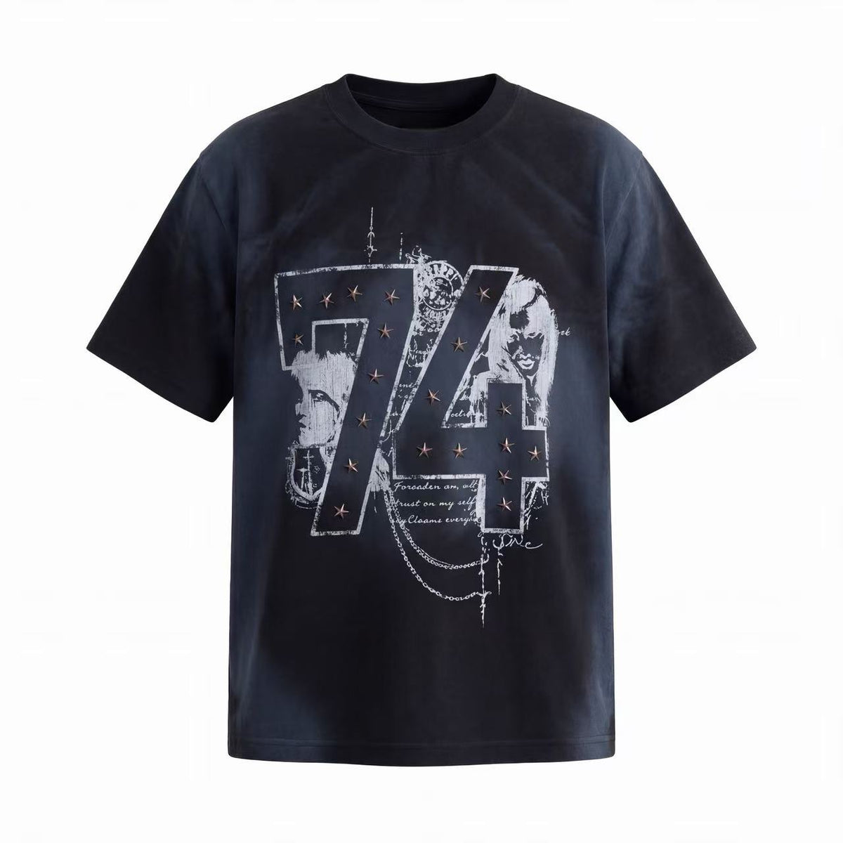 Omirad “74 Star Distressed Graphic Tee”