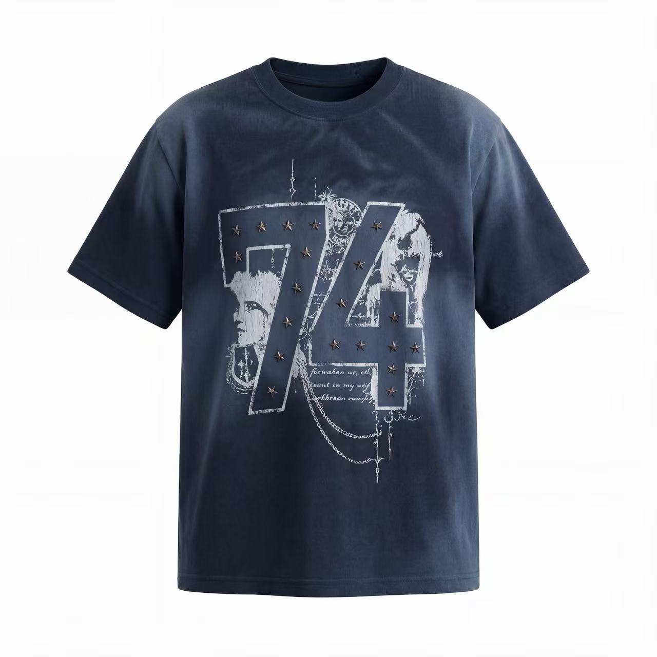 Omirad “74 Star Distressed Graphic Tee”