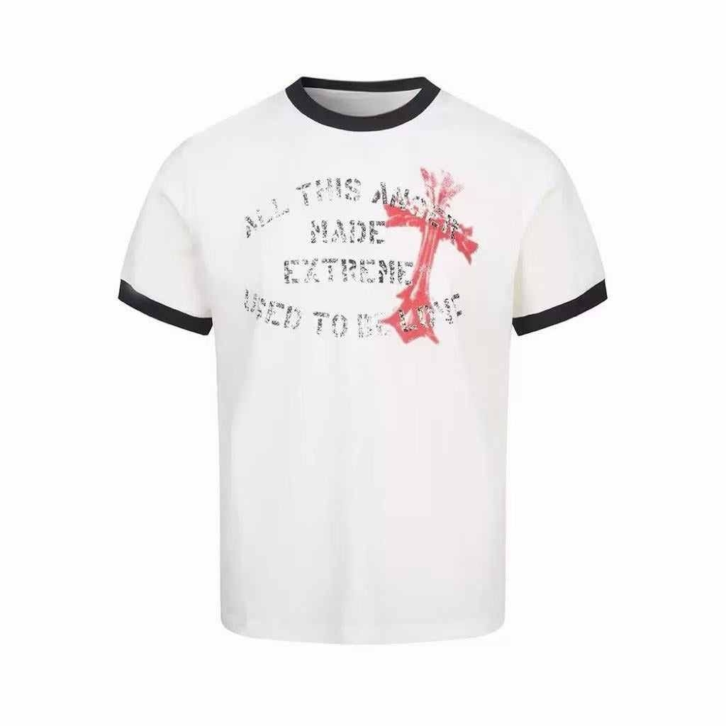Omirad “Vintage Cross Graphic Ringer Tee”