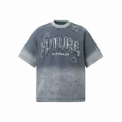 Omirad Distressed Star Graphic T-Shirt