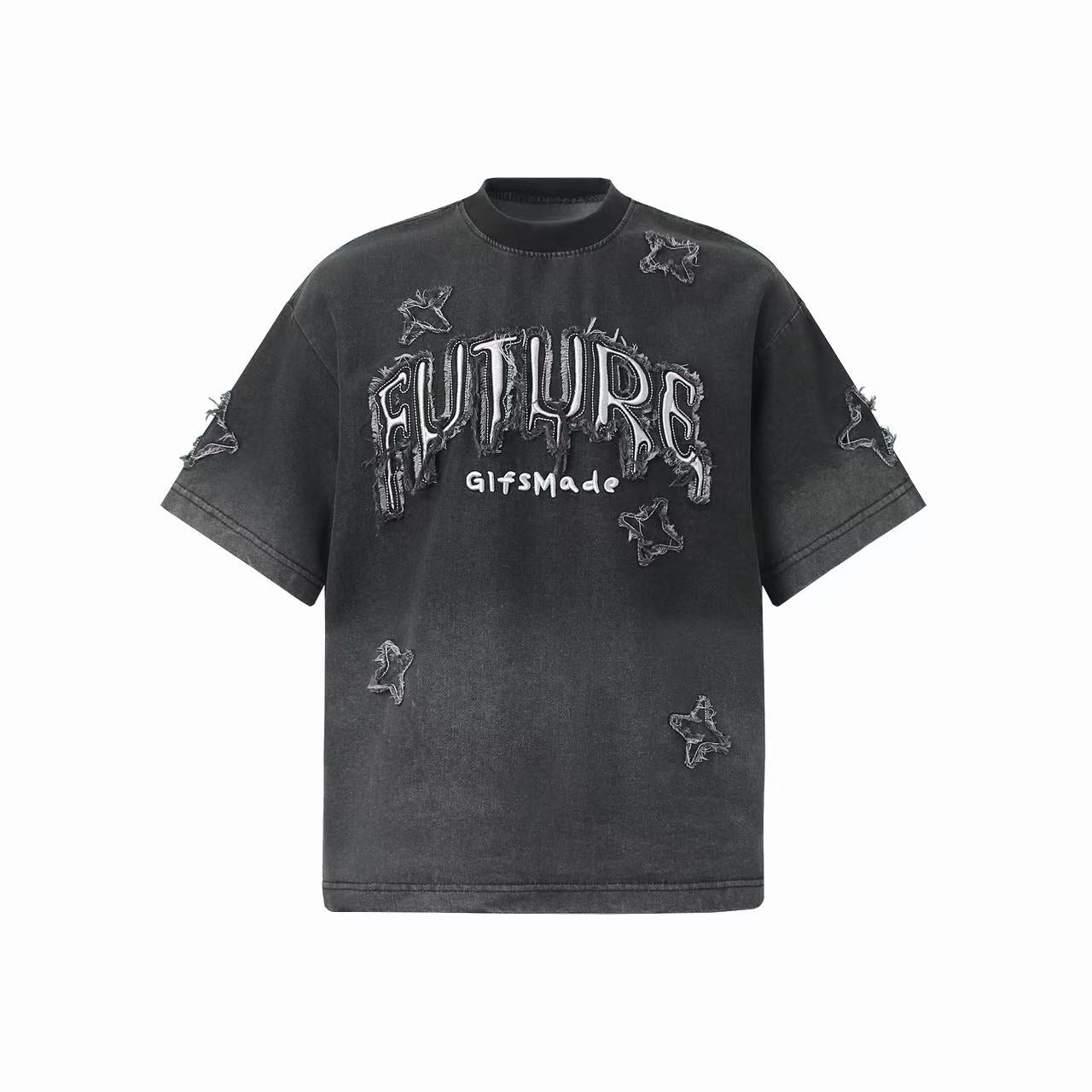 Omirad Distressed Star Graphic T-Shirt