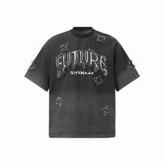 Omirad Distressed Star Graphic T-Shirt
