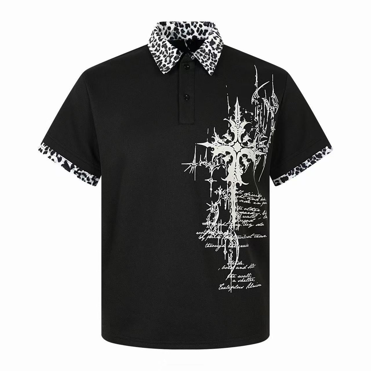 Omirad “Leopard Cross Graphic Polo”