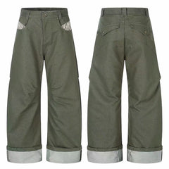Omirad “Vintage Utility Fold-Hem Pants”