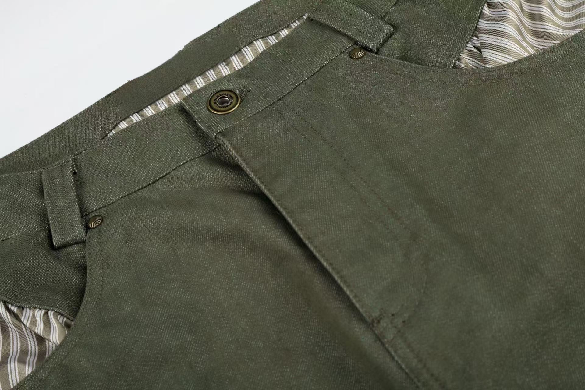 Omirad “Vintage Utility Fold-Hem Pants”