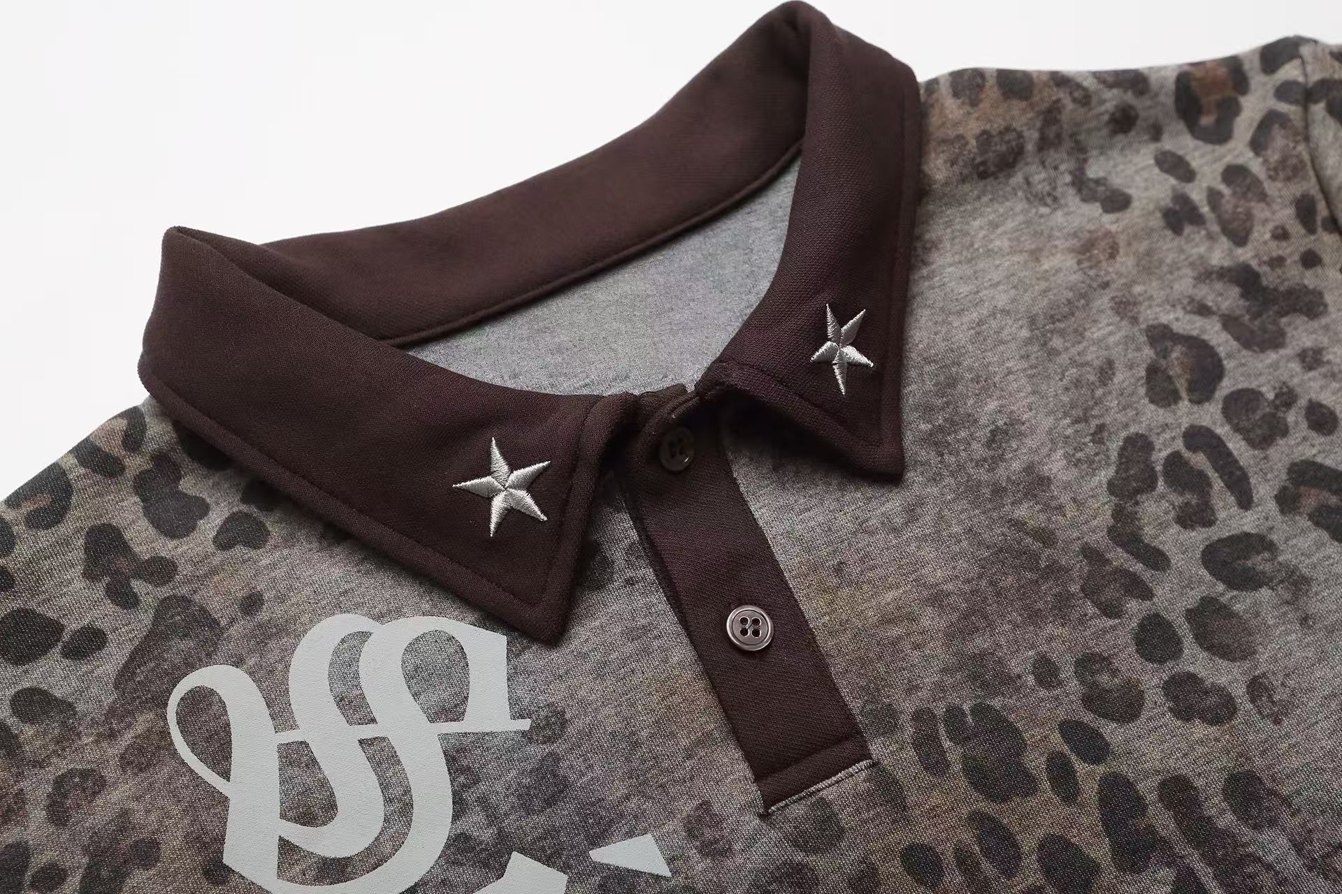 Omirad Leopard Gothic Polo Tee
