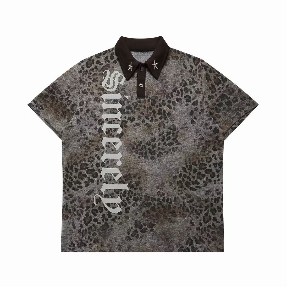 Omirad Leopard Gothic Polo Tee