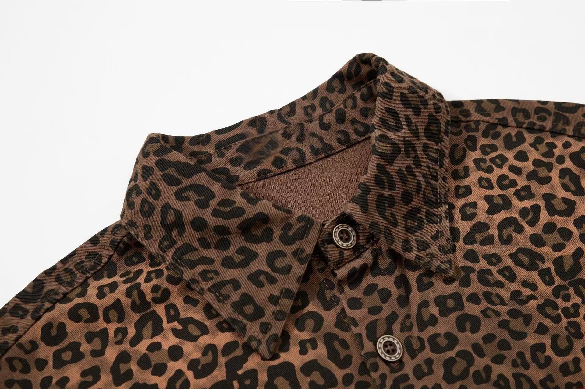 Omirad Leopard Print Statement Shirt