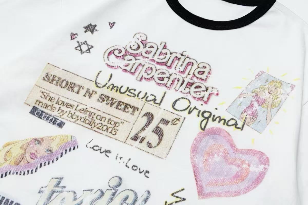 Omirad Retro Pop Graphic Ringer Tee