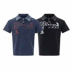 Omirad Vintage Washed Polo Tee