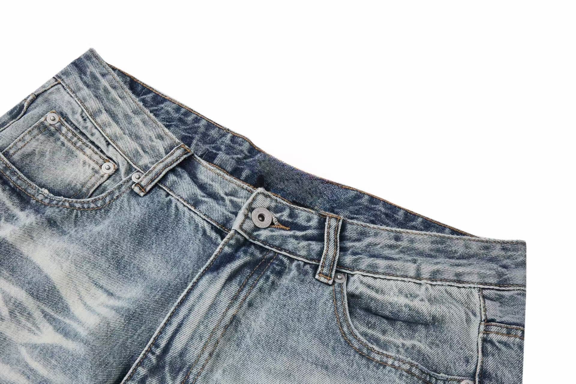 Omirad Vintage Washed Wide-Leg Jeans