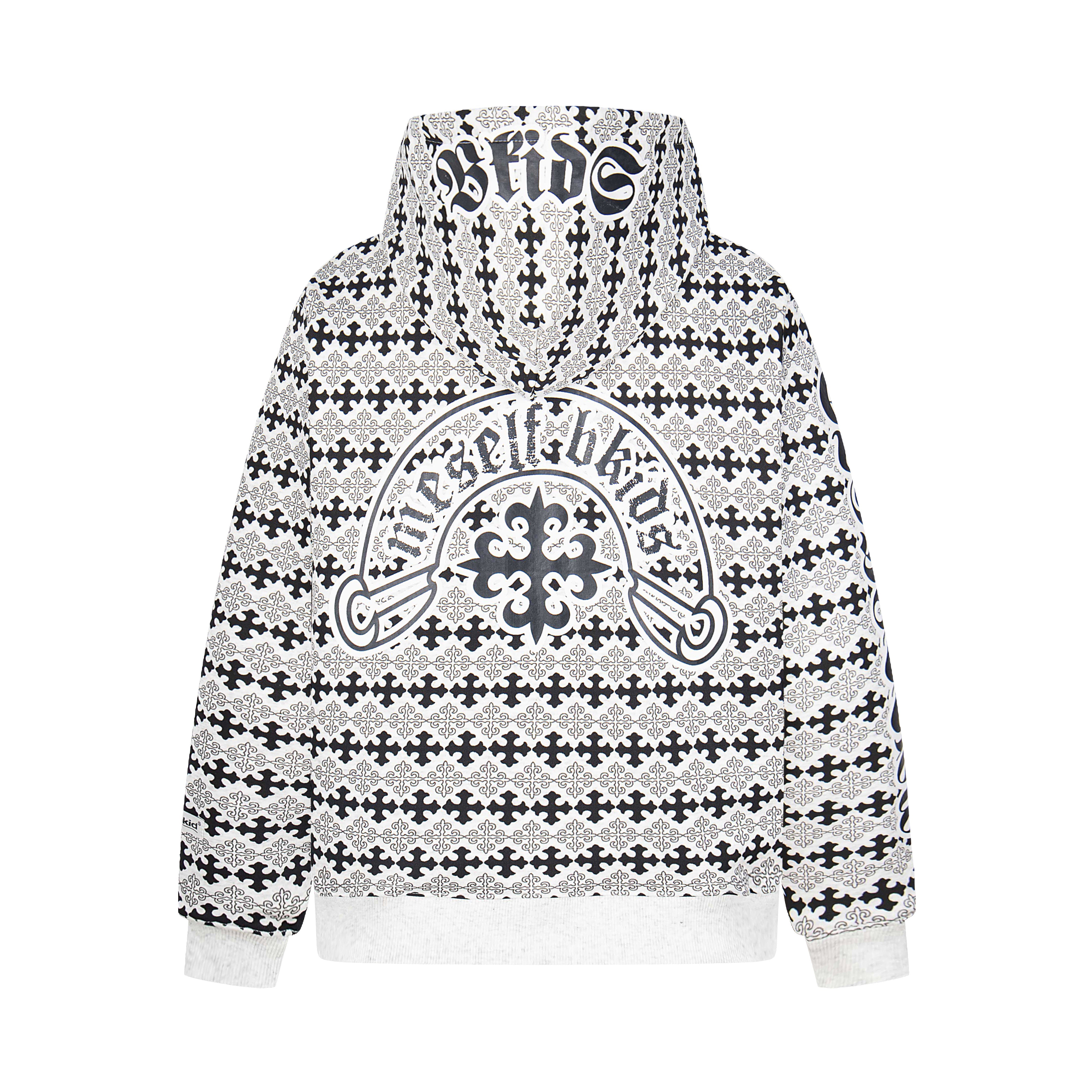 Omirad Gothic Pattern Full-Zip Hoodie