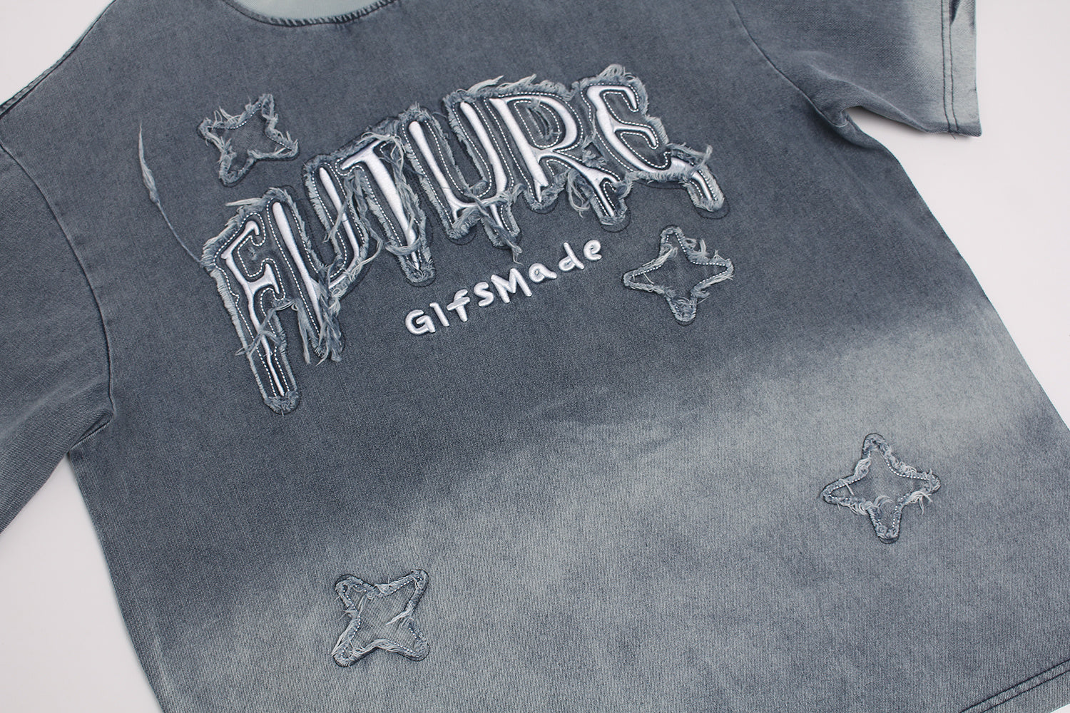 Omirad Distressed Star Graphic T-Shirt