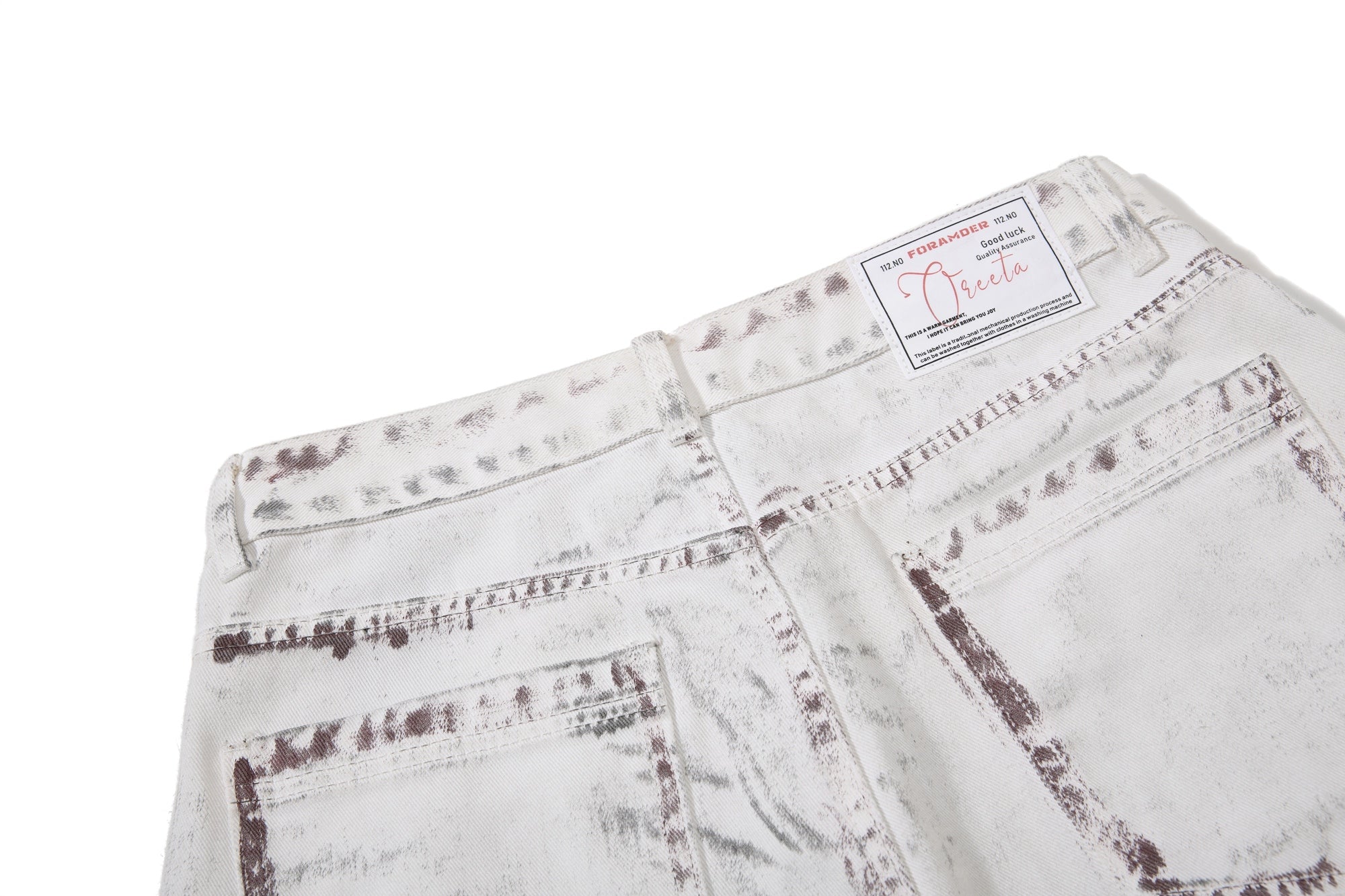Omirad Washed Panel Denim Pants