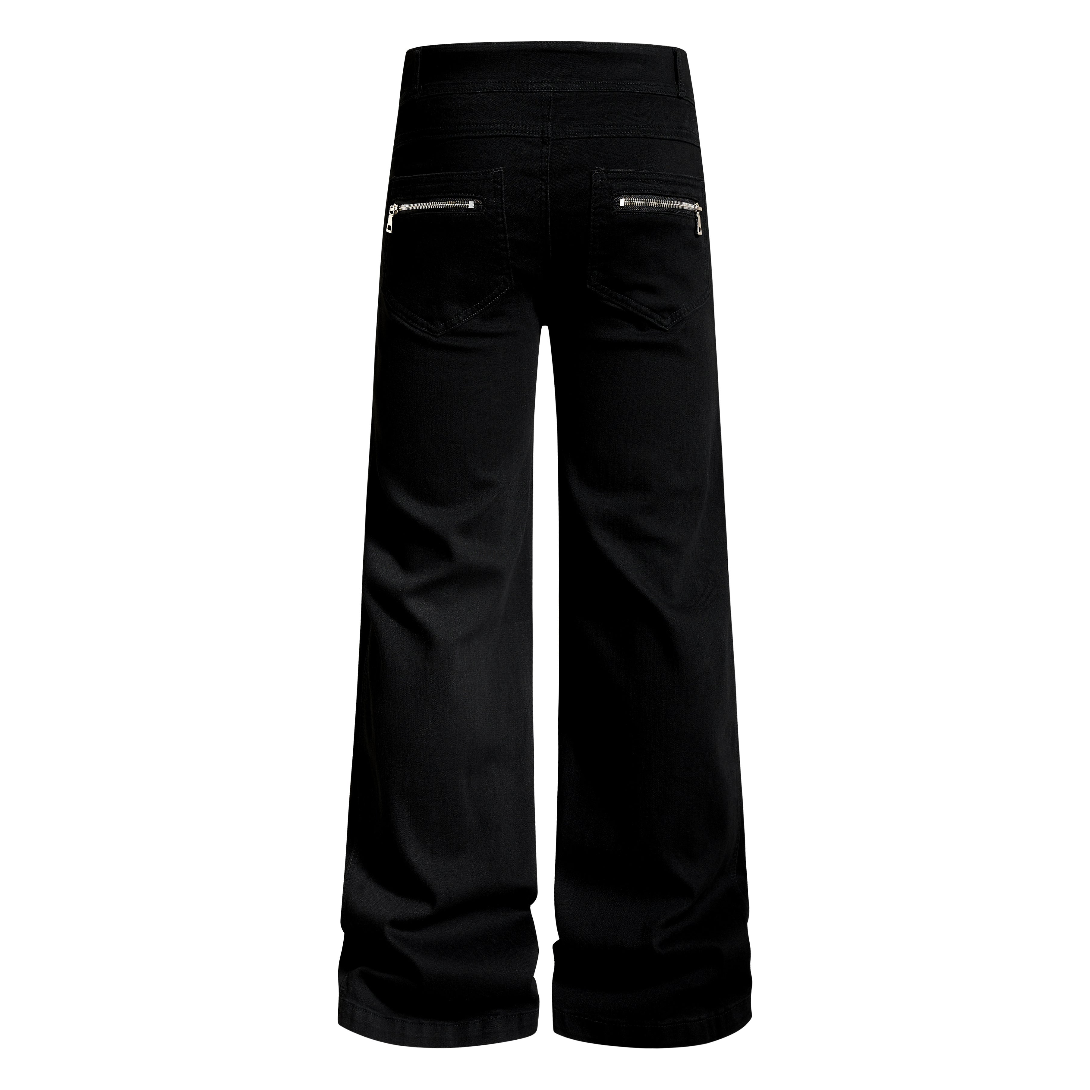 Omirad Zipper Detail Flared Pants