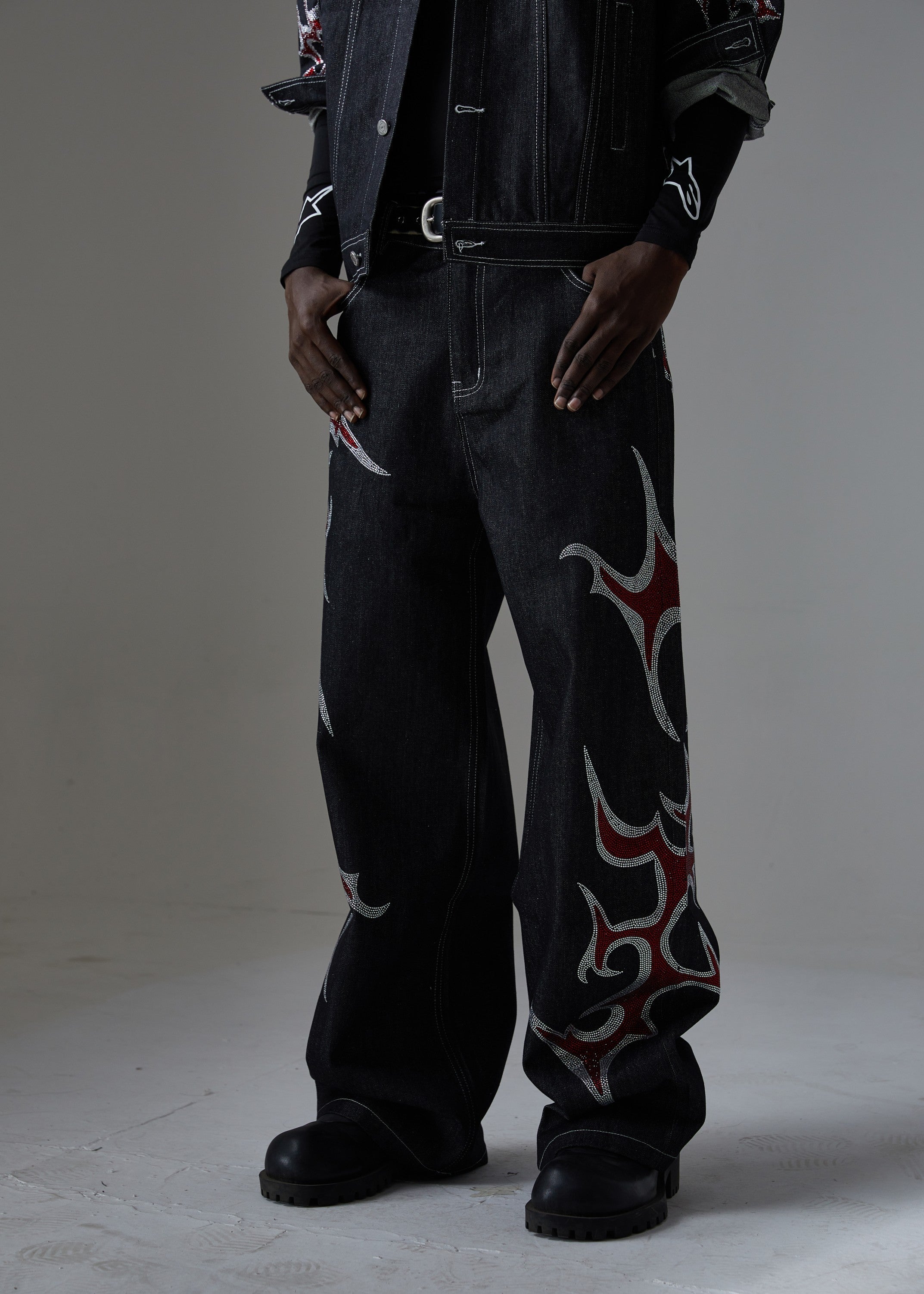 Omirad Graphic Denim Pants