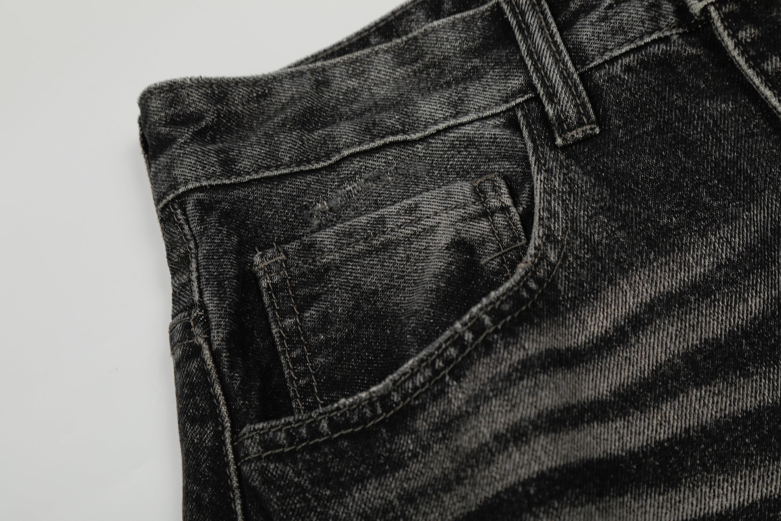Omirad Washed Distressed Denim Pants