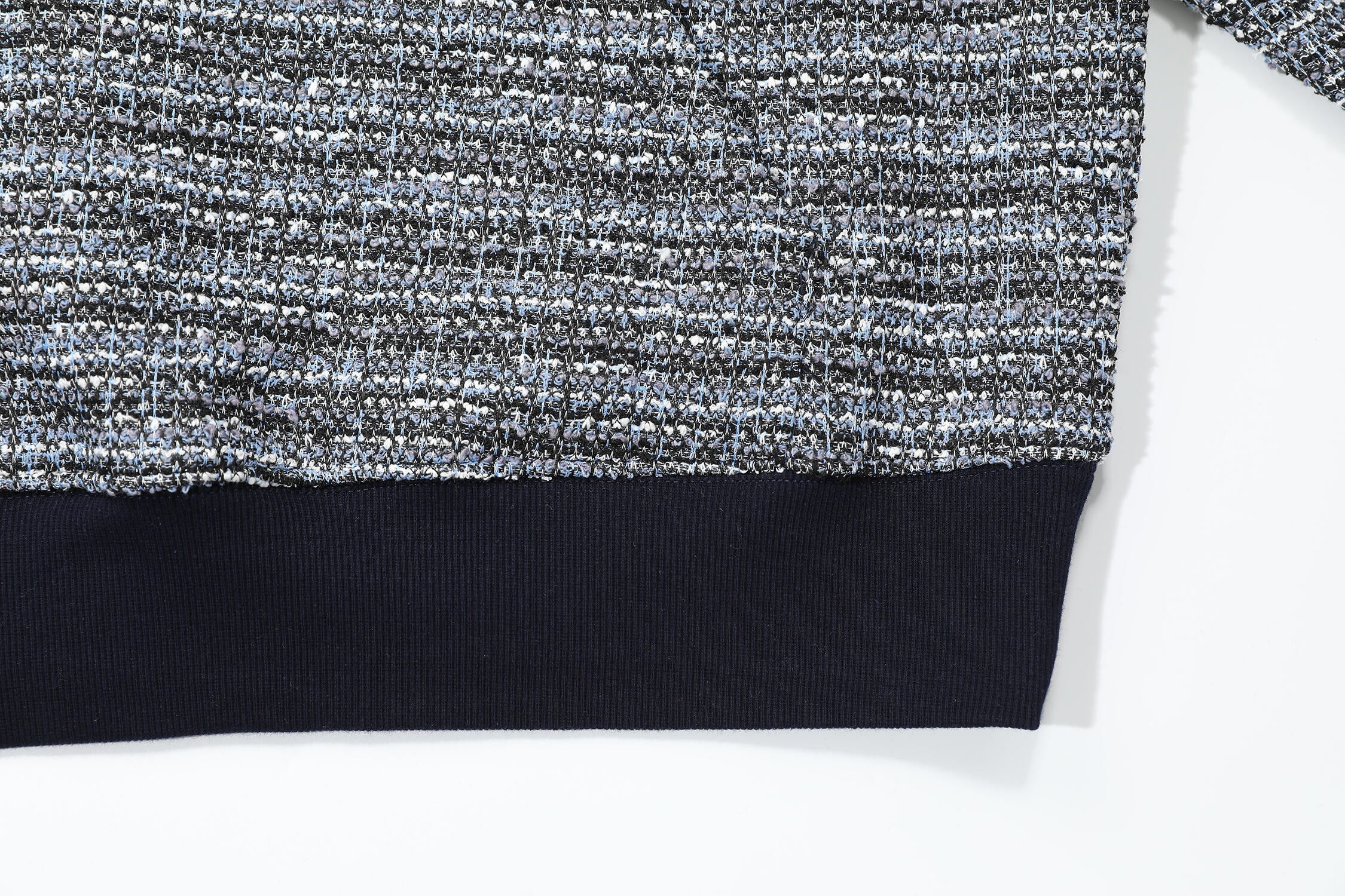 Omirad Textured Knit Hooded Sweatshirt