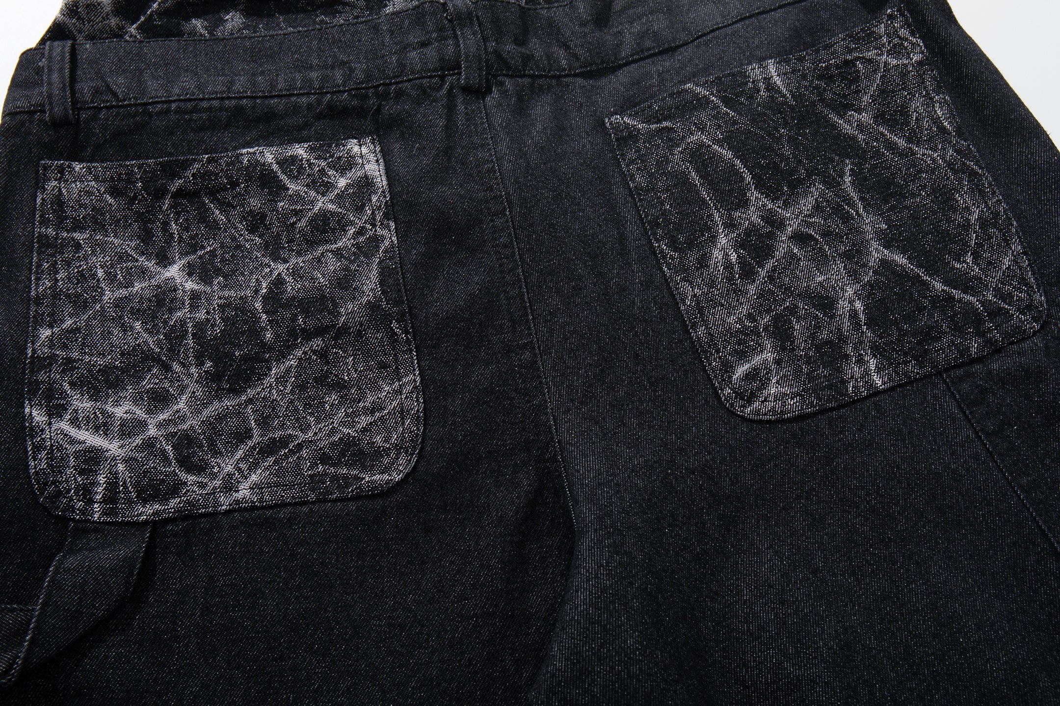 Omirad Cracked Panel Wide-Leg Pants