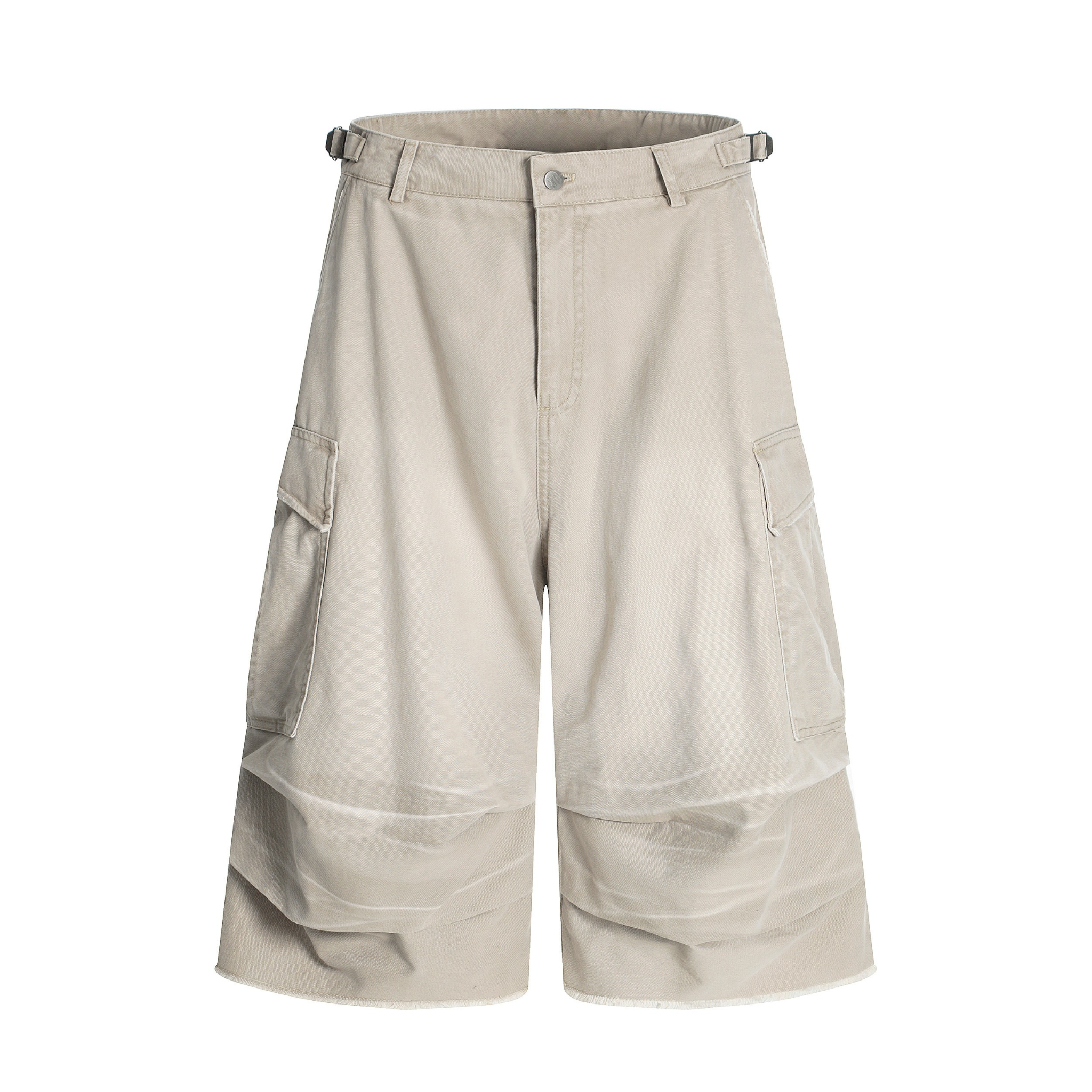 Omirad Washed Layer-Panel Cargo Shorts