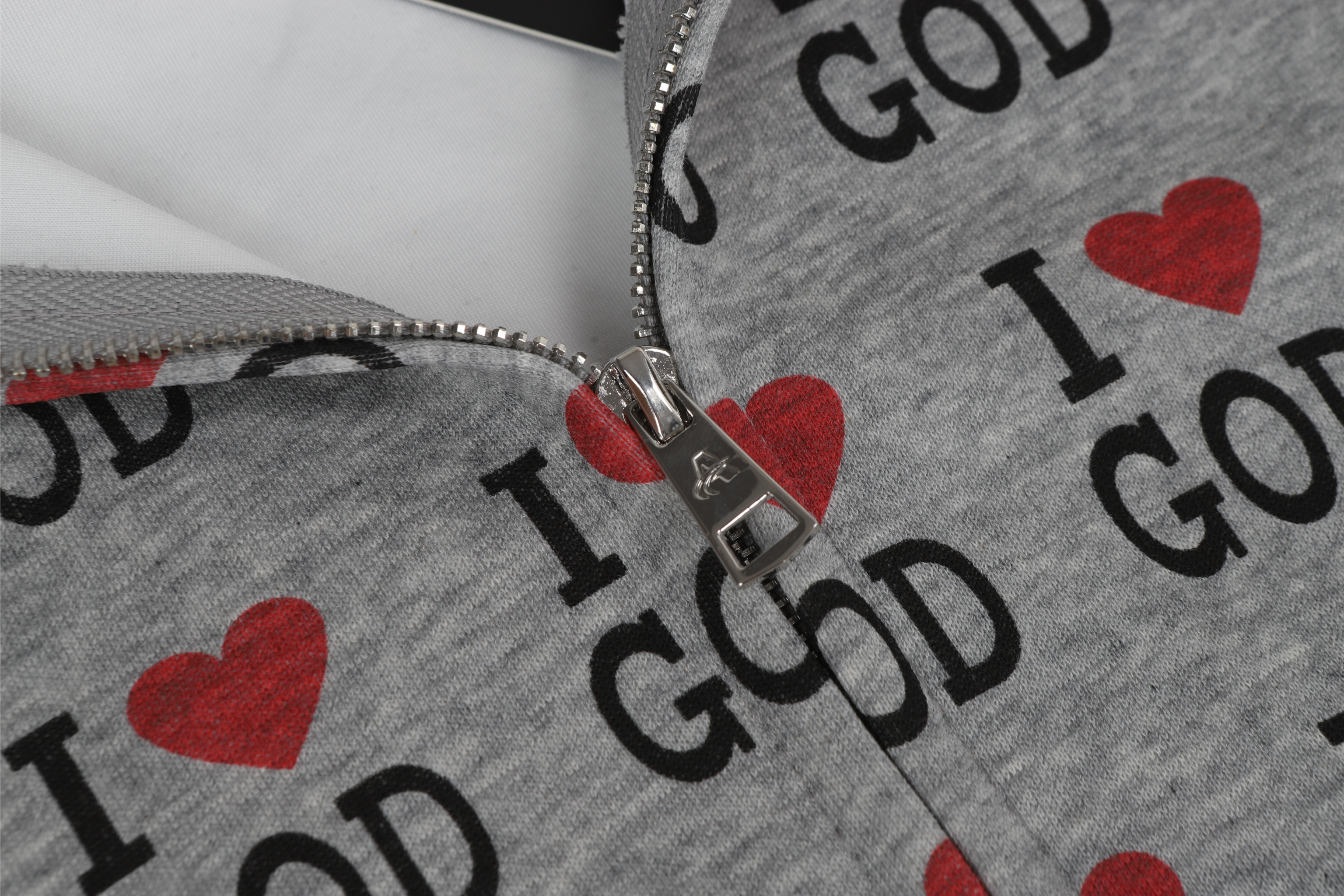Omirad I Love God Zip Hoodie