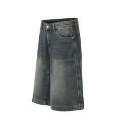Omirad Vintage Wide-Leg Denim Shorts