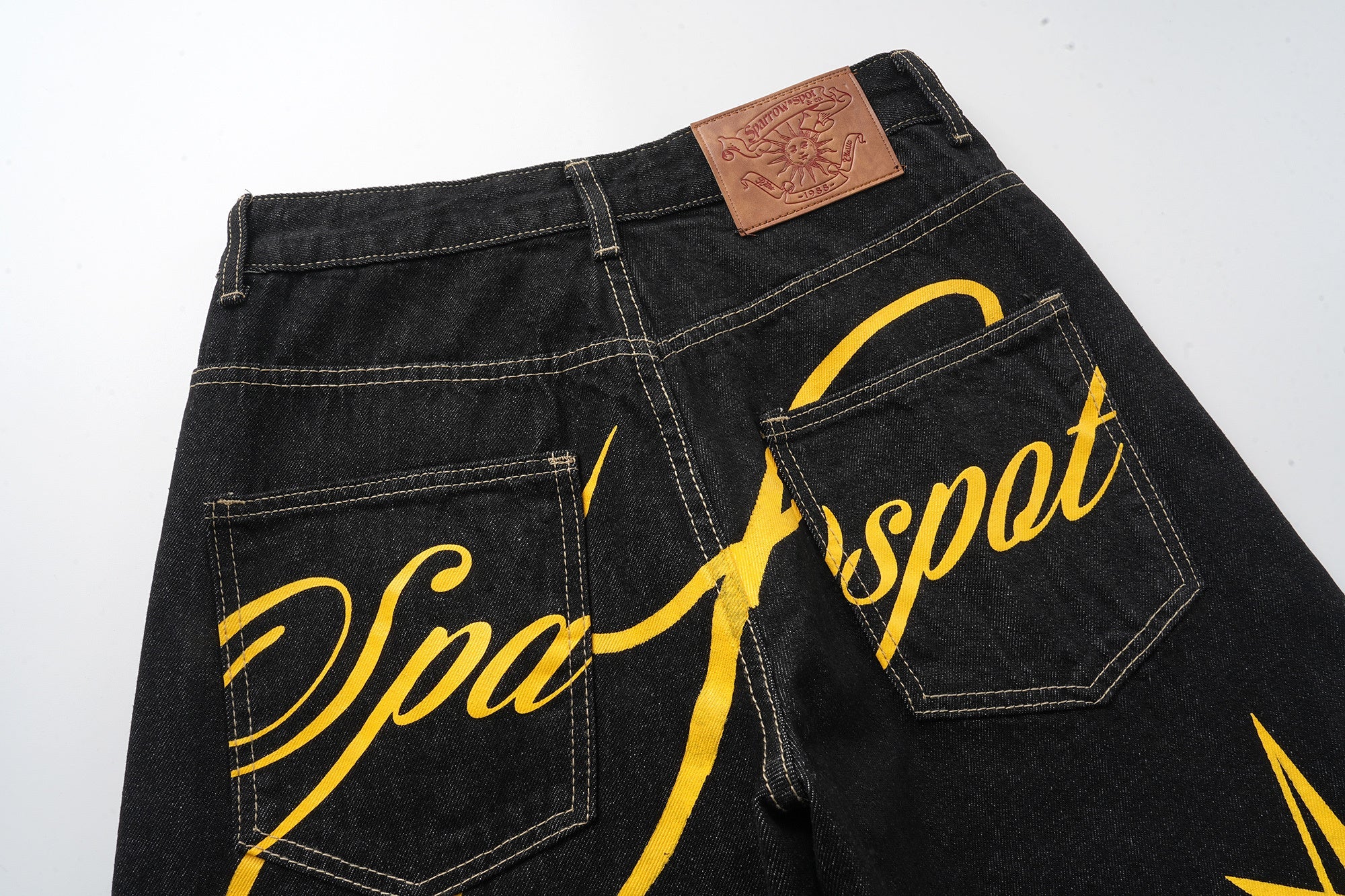 Omirad Star Script Wide-Leg Jeans